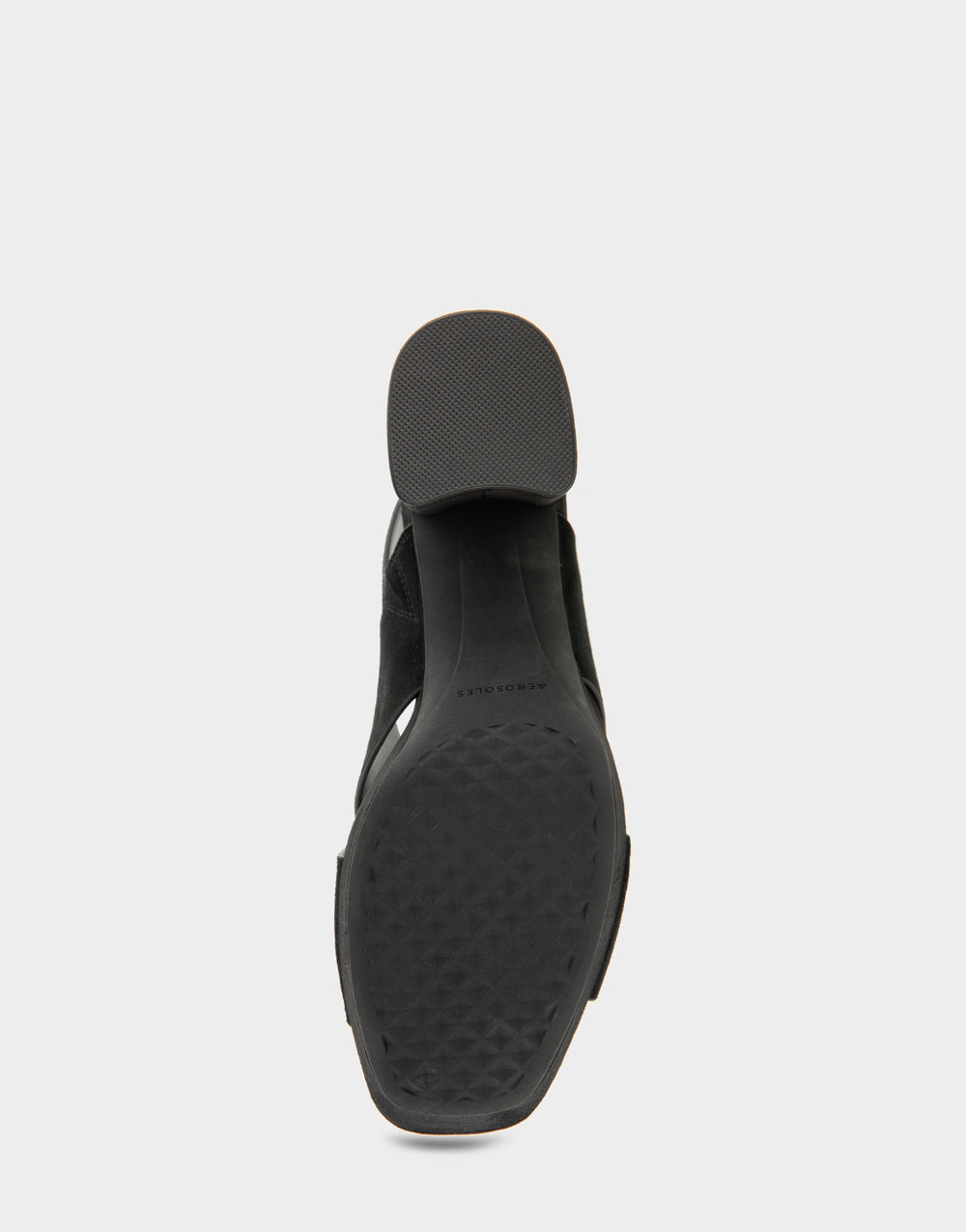 Women's Platform Sandal in Black Suede
