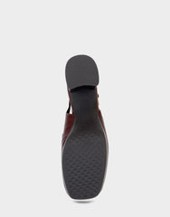 Women's Slingback Platform in Sequoia Leather