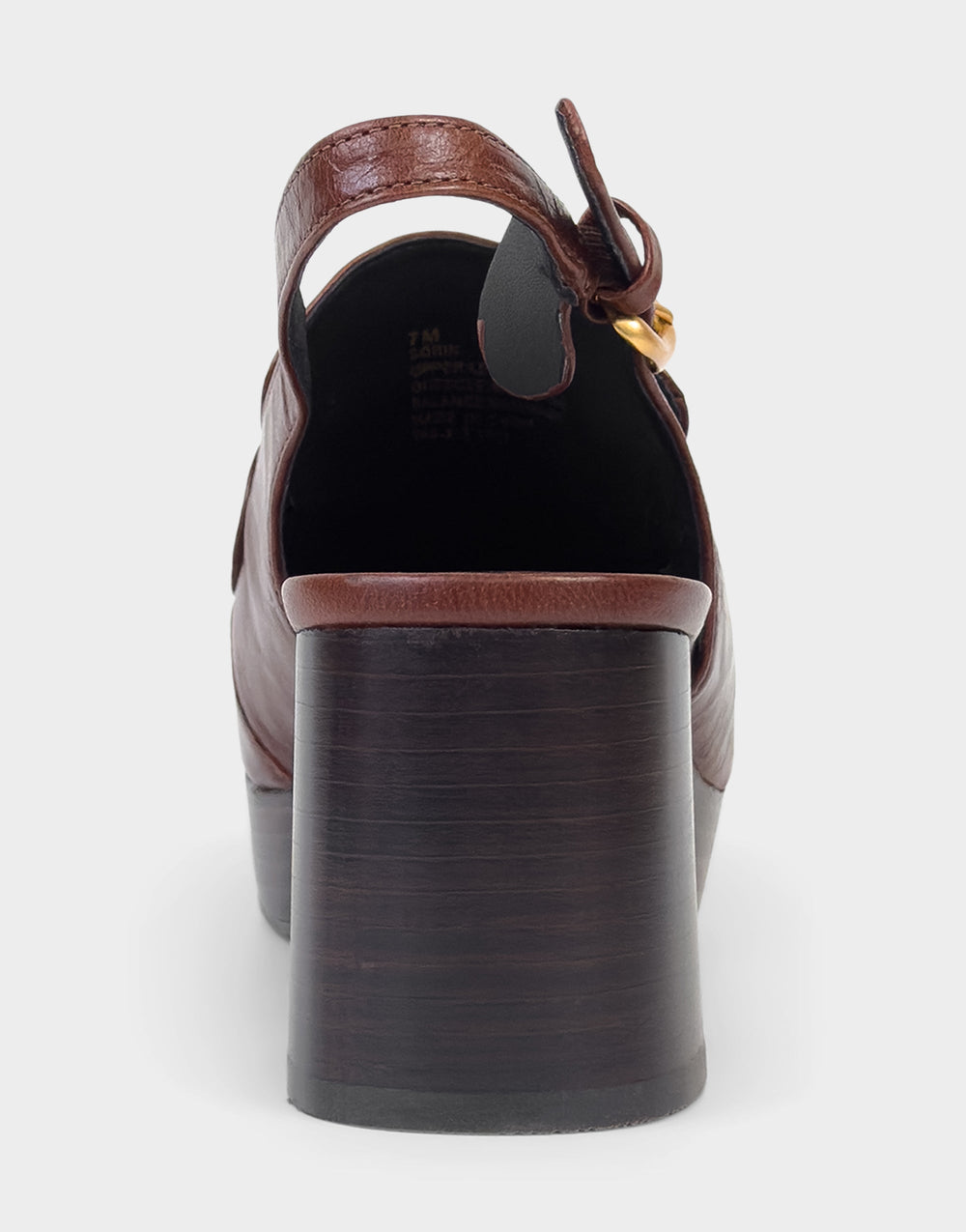 Women's Slingback Platform in Sequoia Leather
