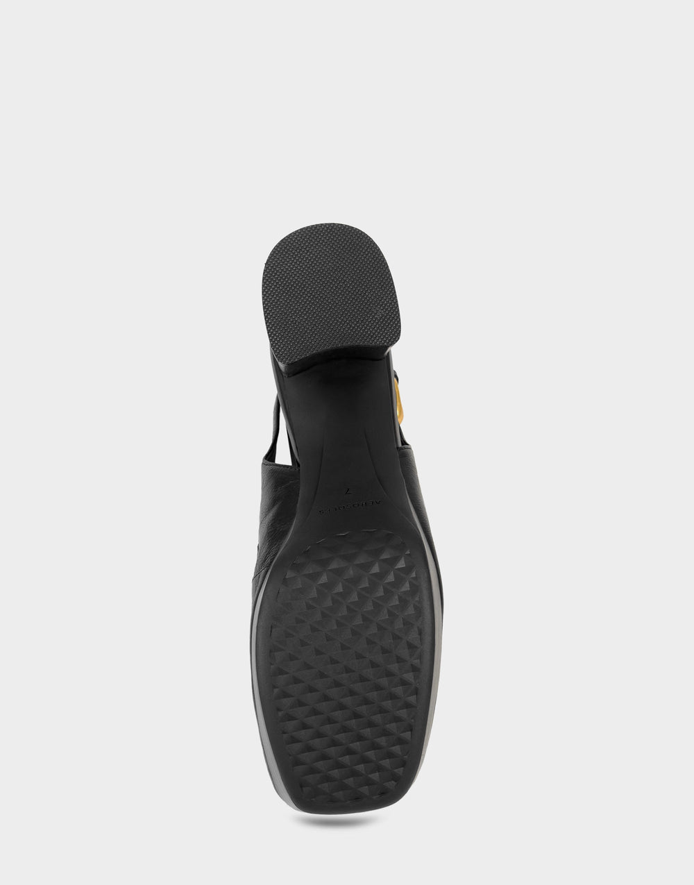 Women's Slingback Platform in Black Leather