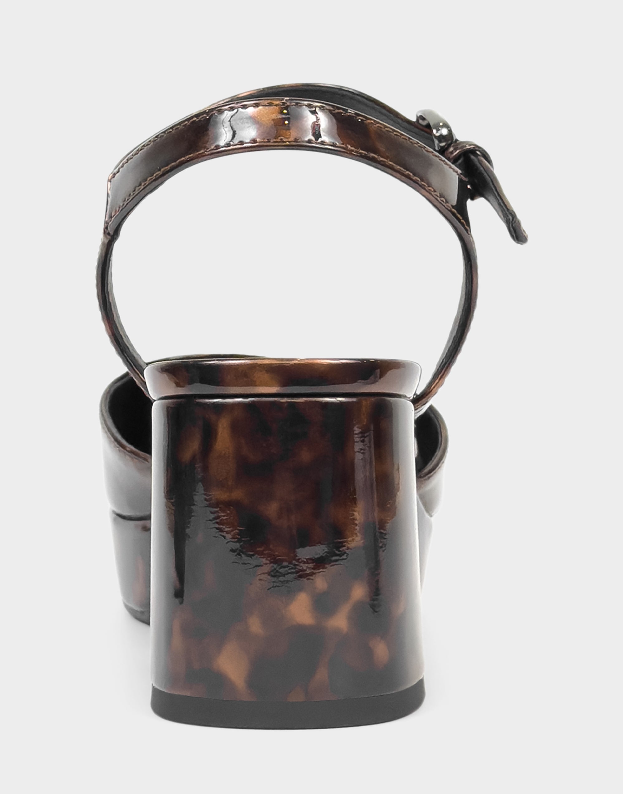 Women's Two Piece Platform in Tortoise Patent