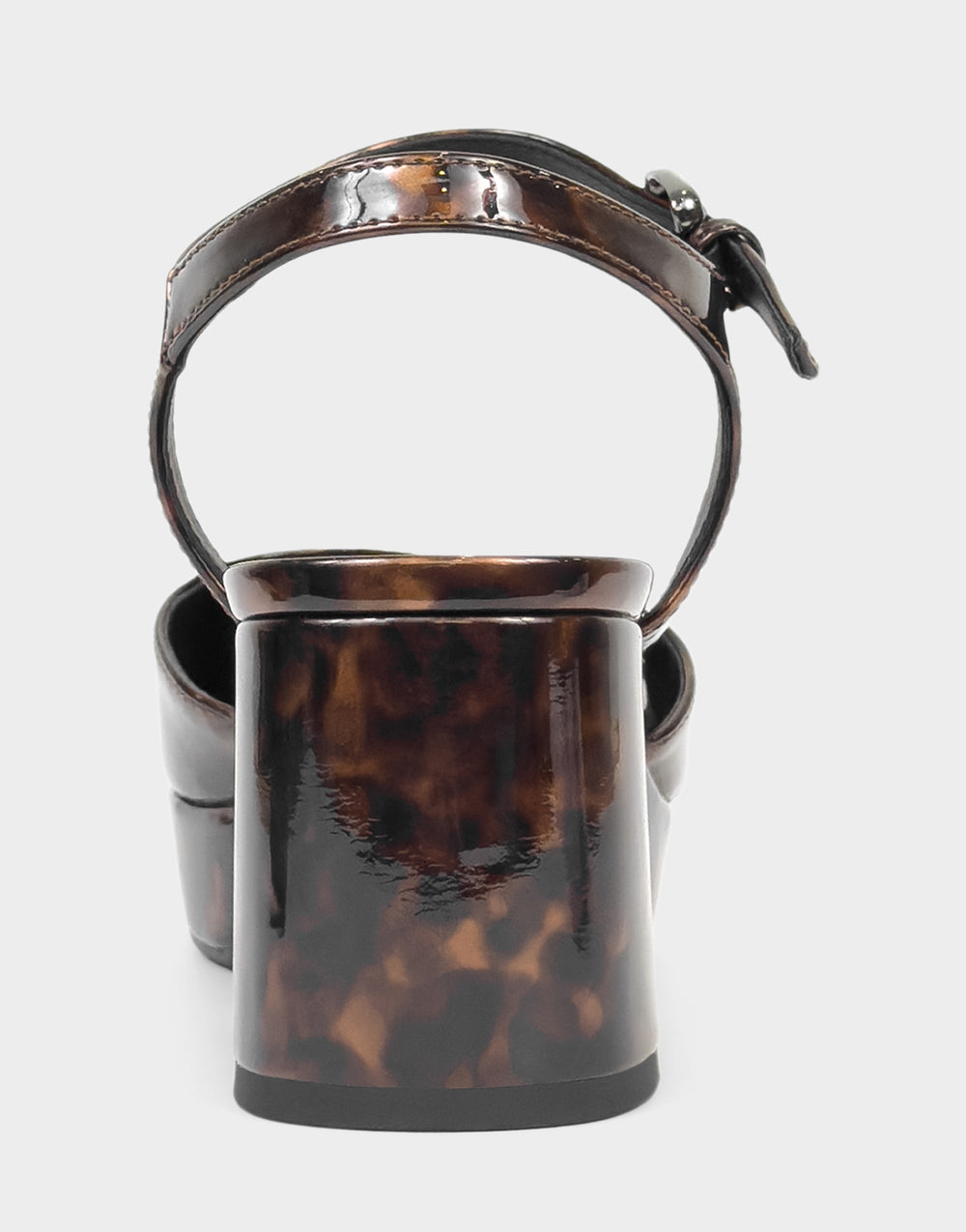 Women's Two Piece Platform in Tortoise Patent