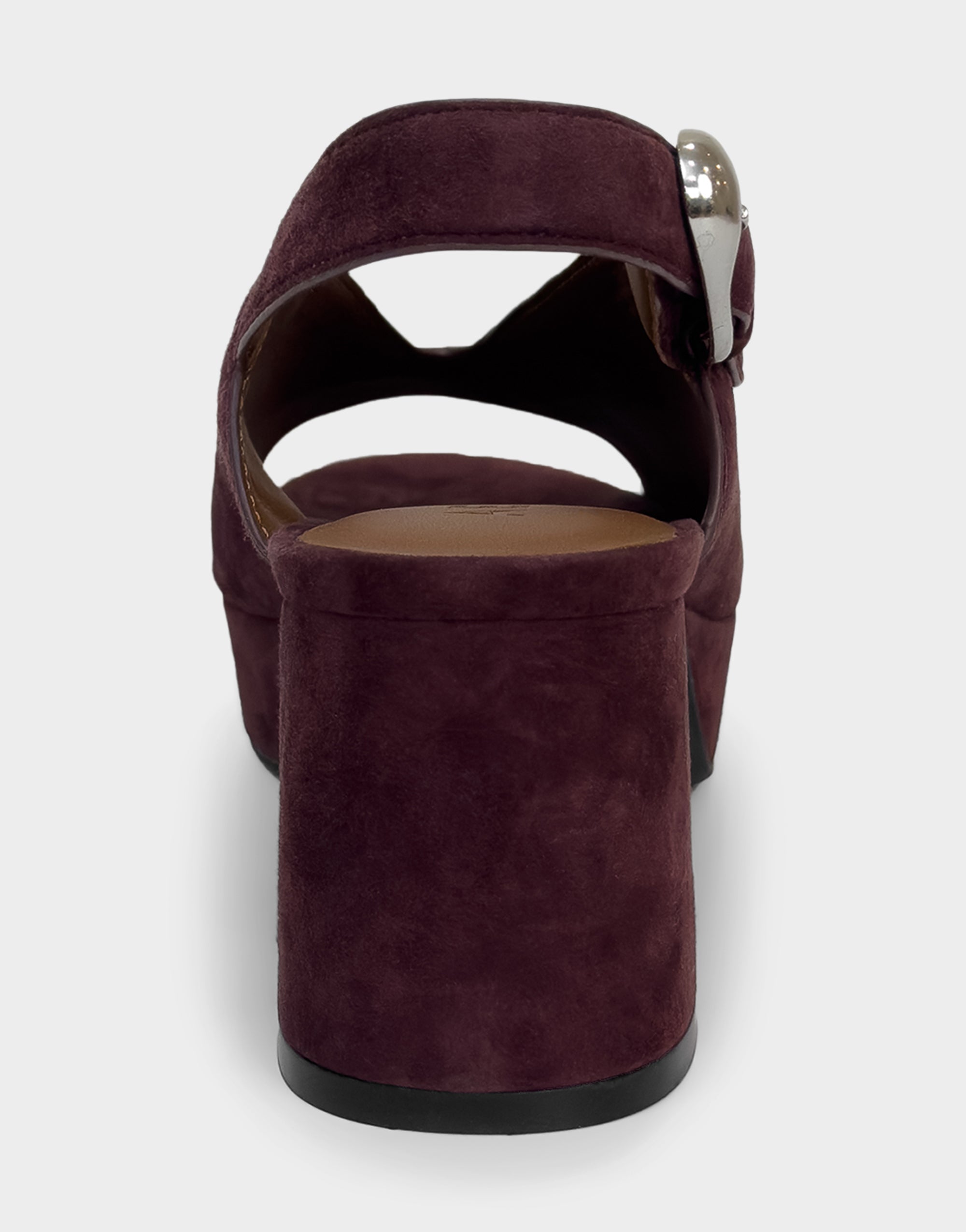 Women's Platform Sandal in Fig Suede