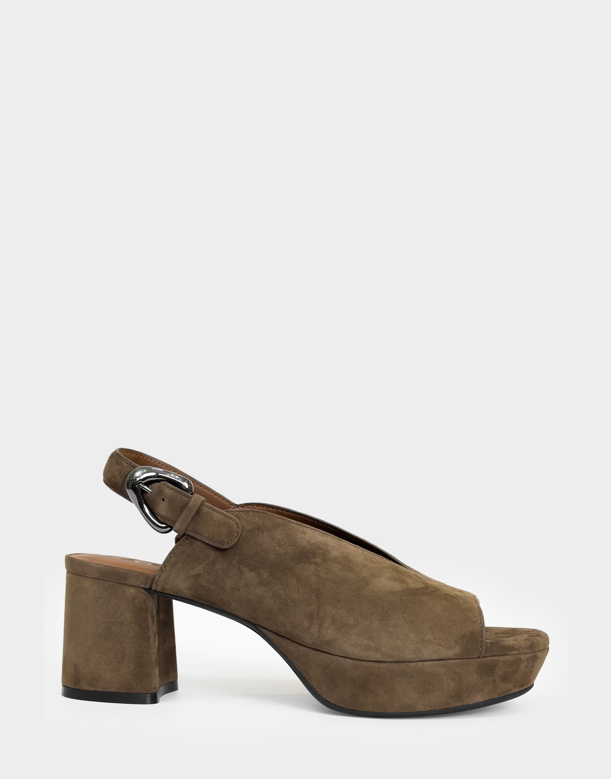 Women's Platform Sandal in Mocha Suede