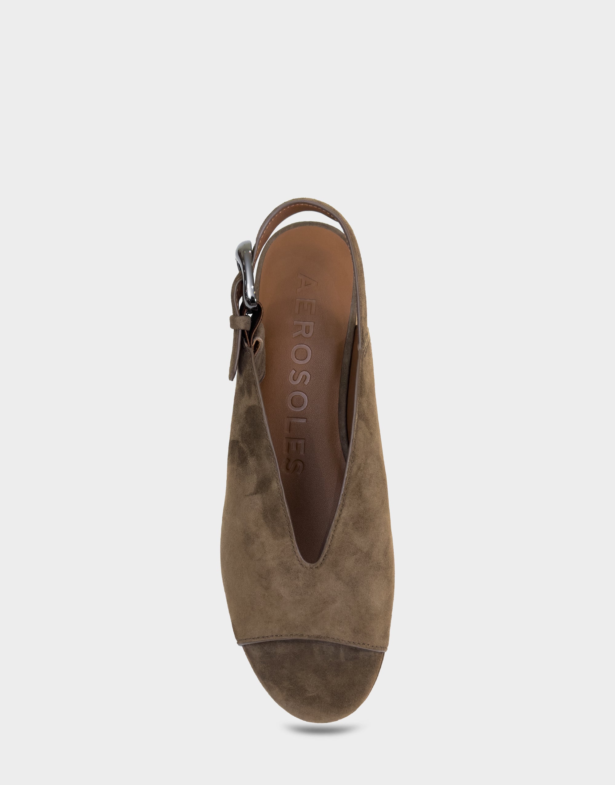 Women's Platform Sandal in Mocha Suede
