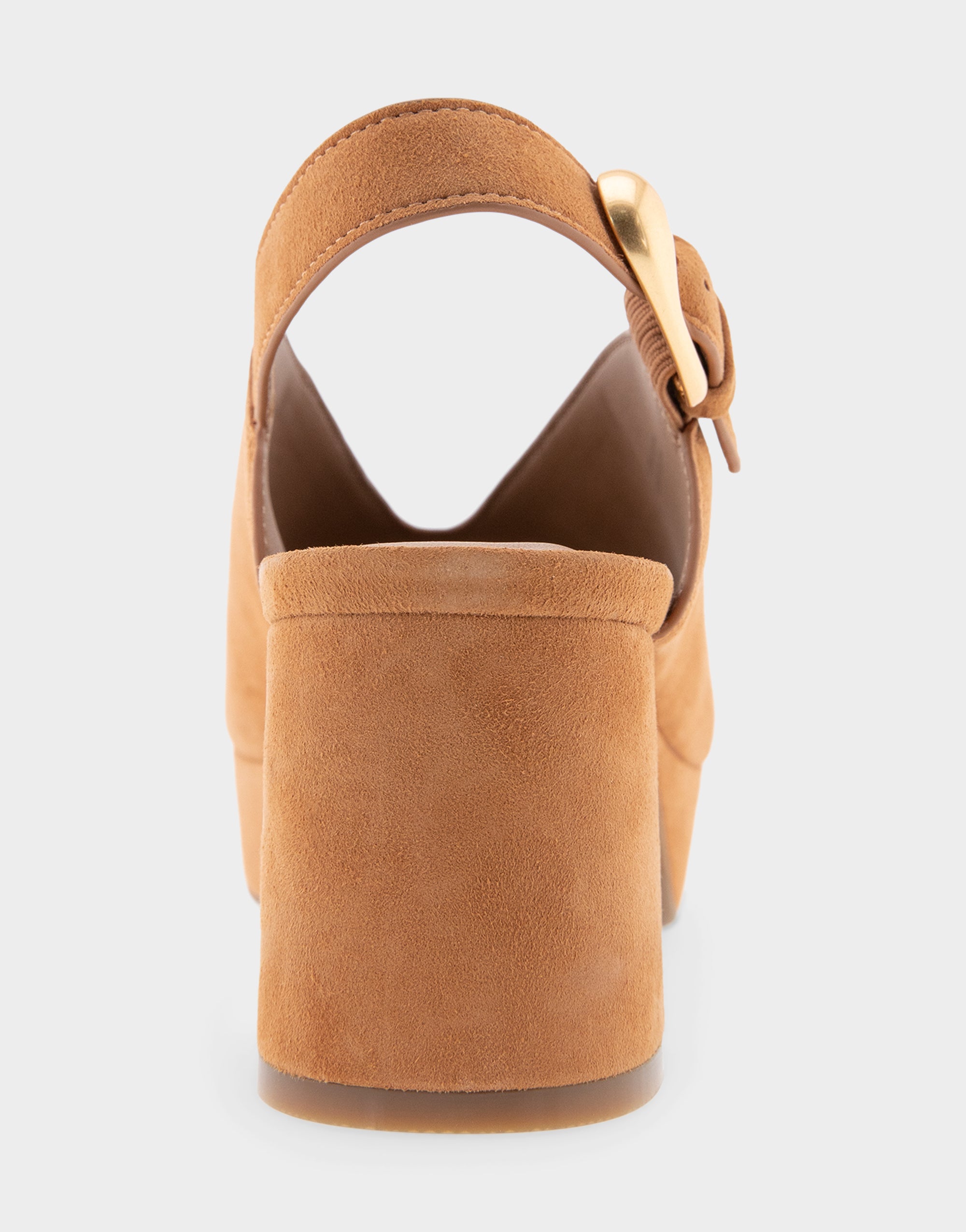 Cornelia Tan Suede Peep Toe Platform Sandal