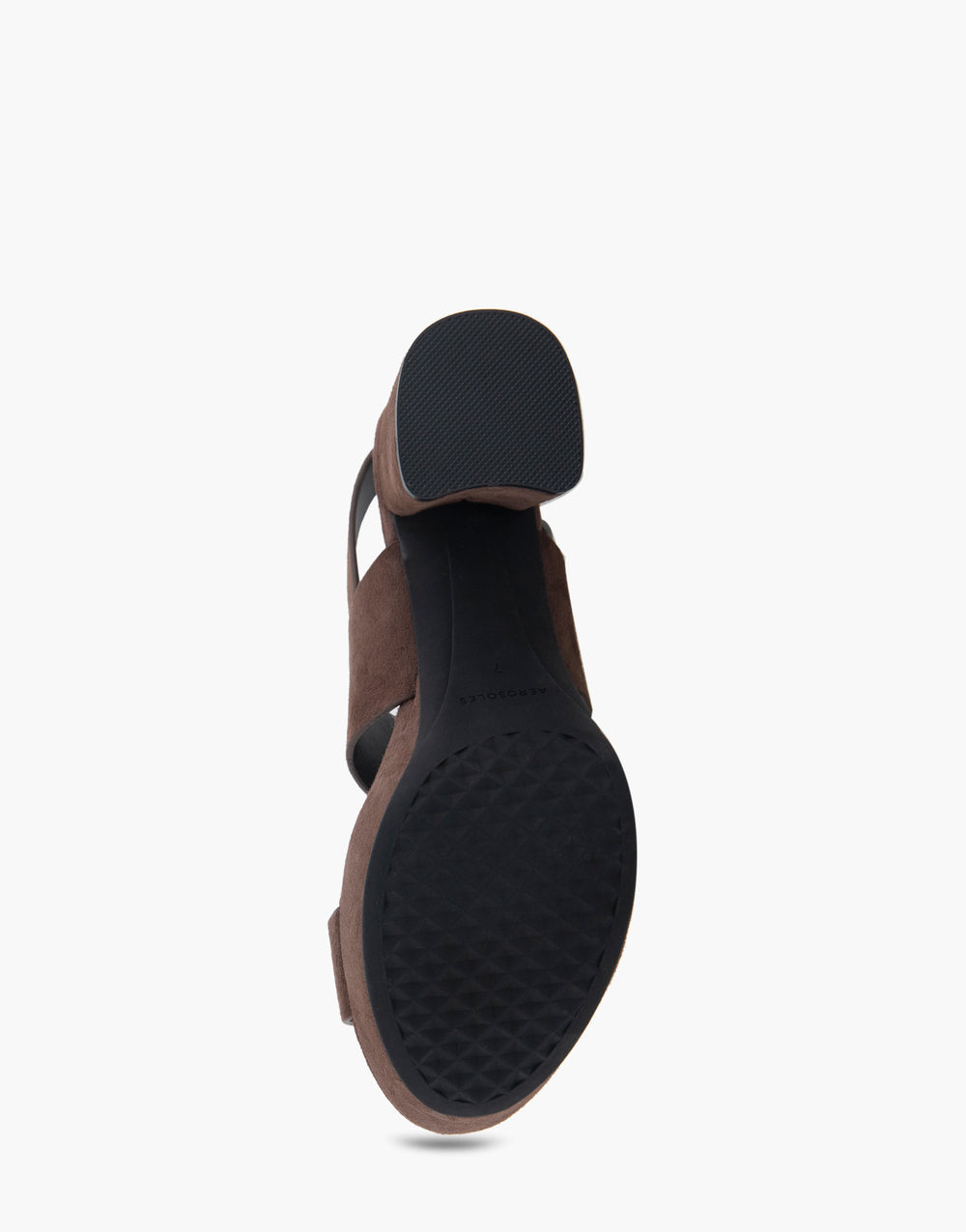 Comfortable Women's Platform Sandal in Brown Genuine Suede