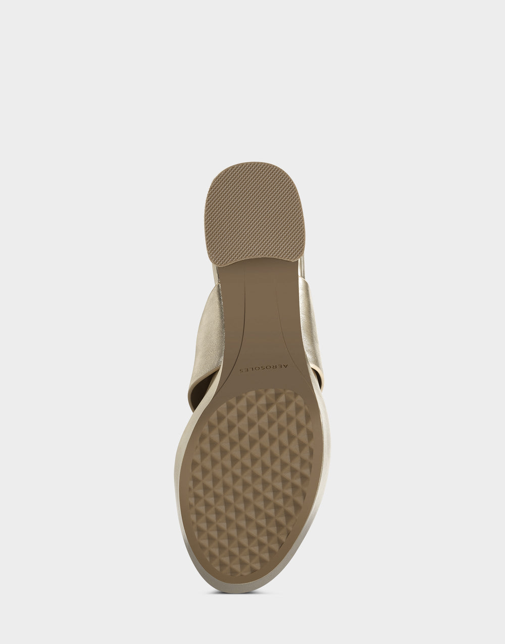 Comfortable Women's Platform Sandal in Gold Metallic Leather