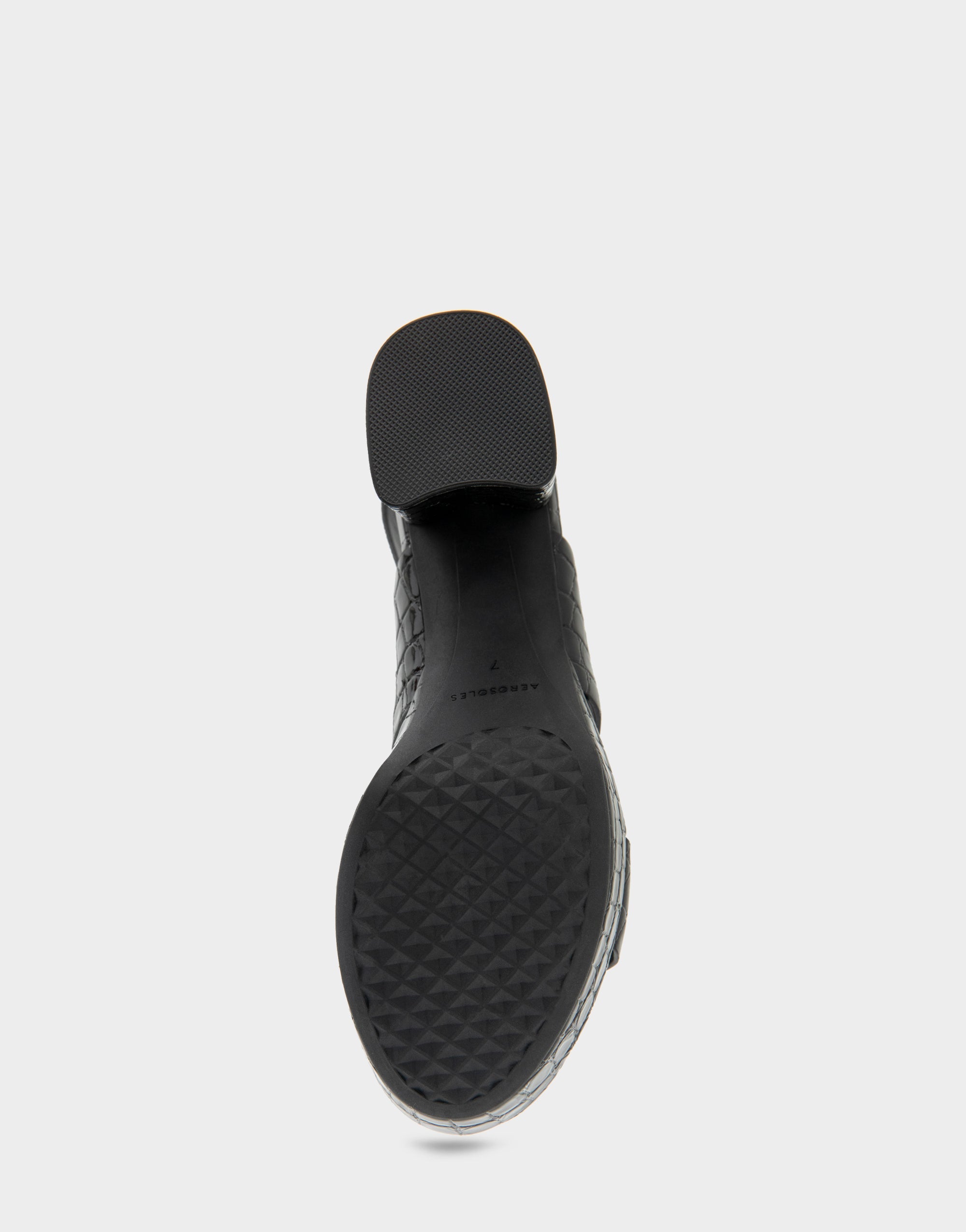 Comfortable Women's Platform Sandal in Black Jelly Croco Black Croco Faux Leather