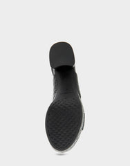Comfortable Women's Platform Sandal in Black Jelly Croco Black Croco Faux Leather