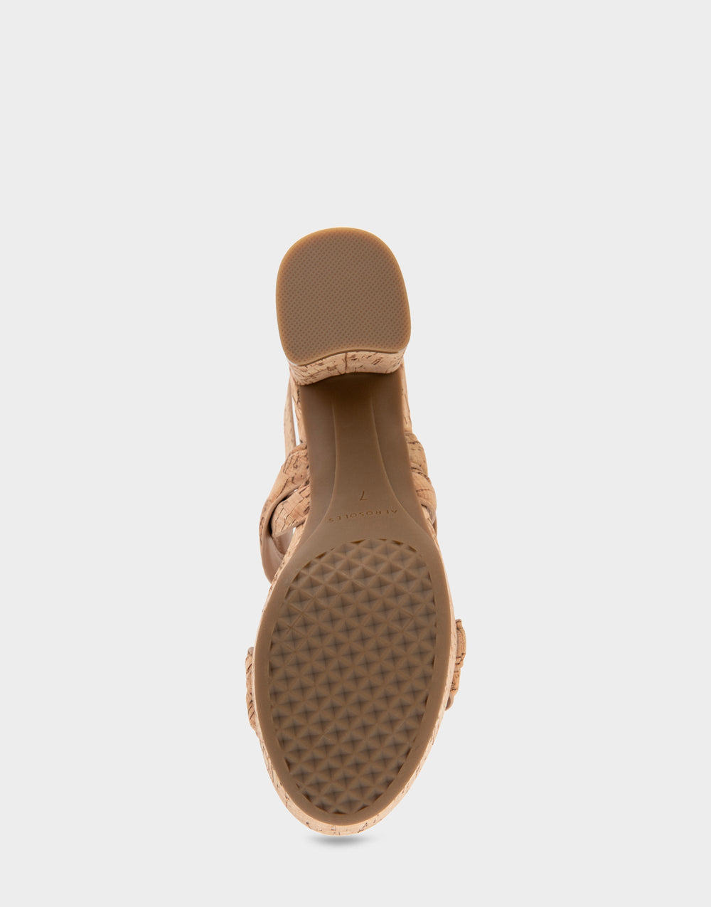 Comfortable Women's Platform Sandals in Natural Cork