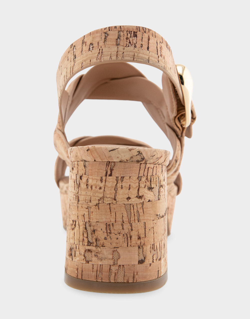 Comfortable Women's Platform Sandals in Natural Cork