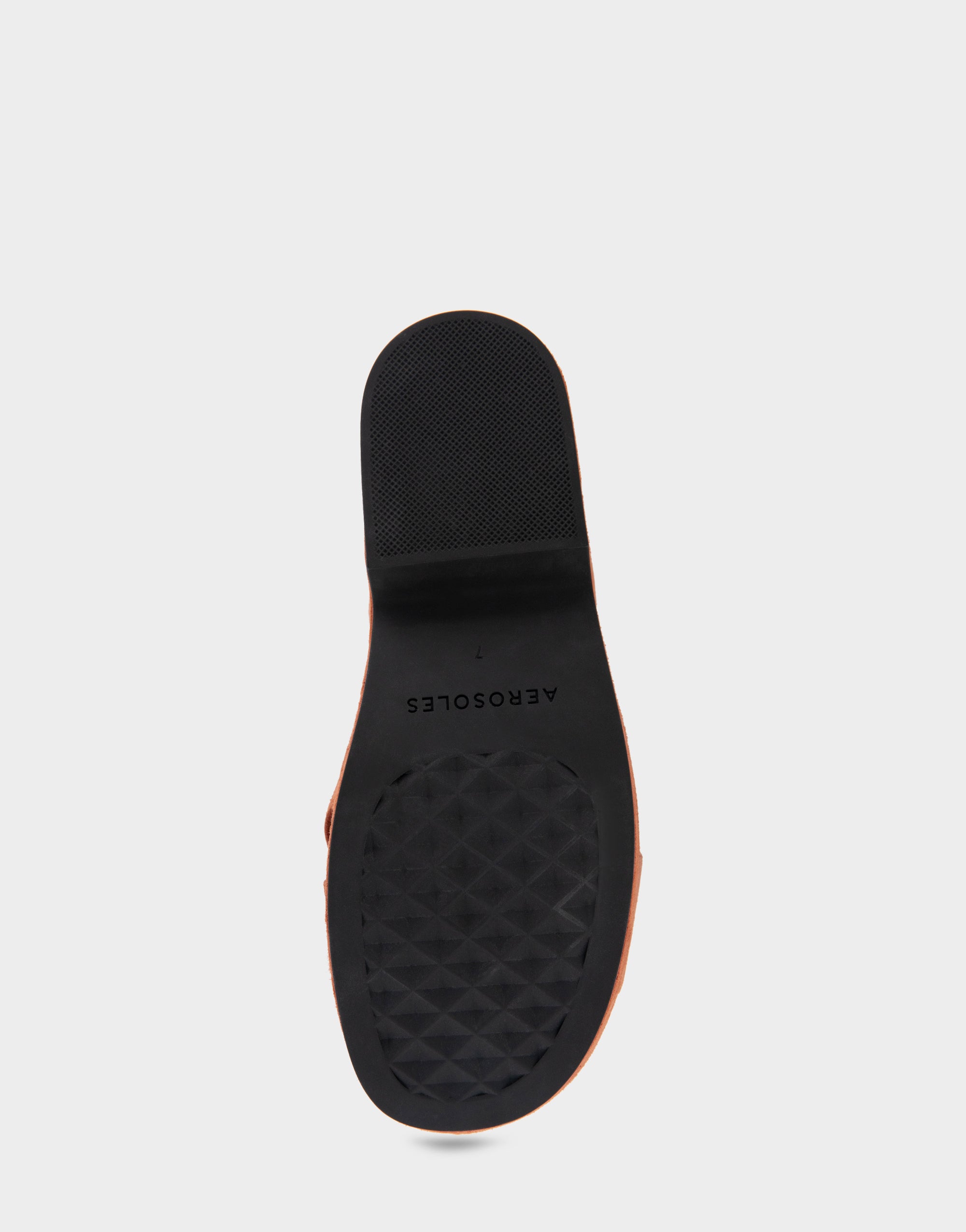 Comfortable Women's Platform Sandals in Rust Suede