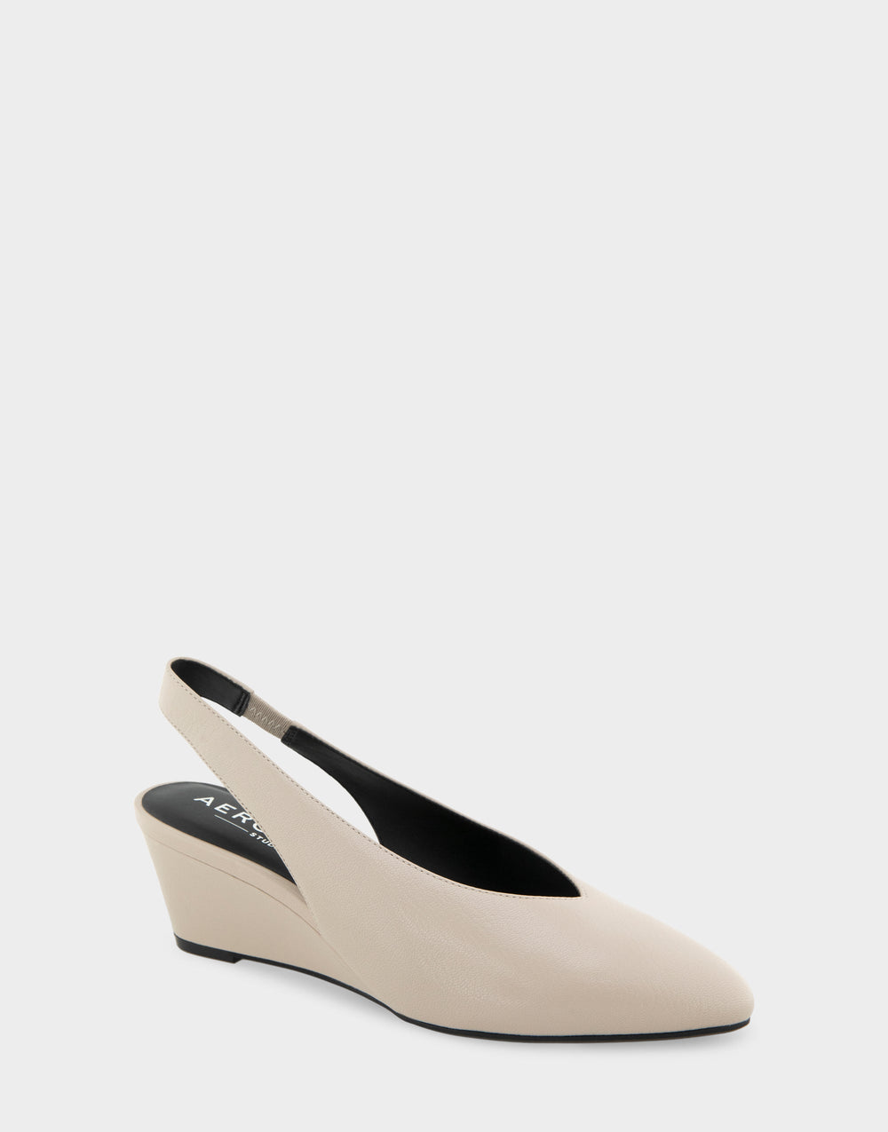 Comfortable Women's Slingback In Beige Suede