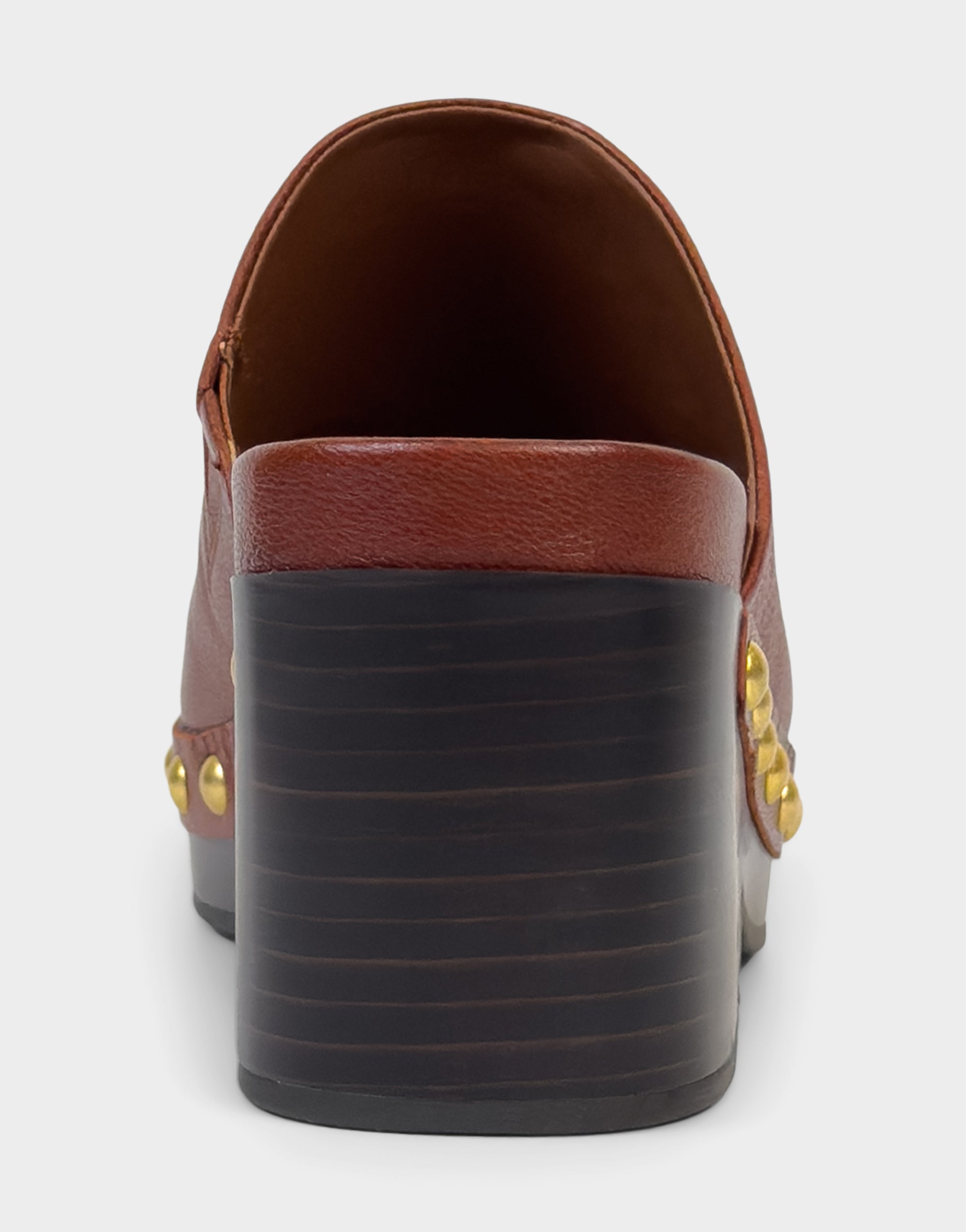 Comfortable Women's Clog In Brown Leather