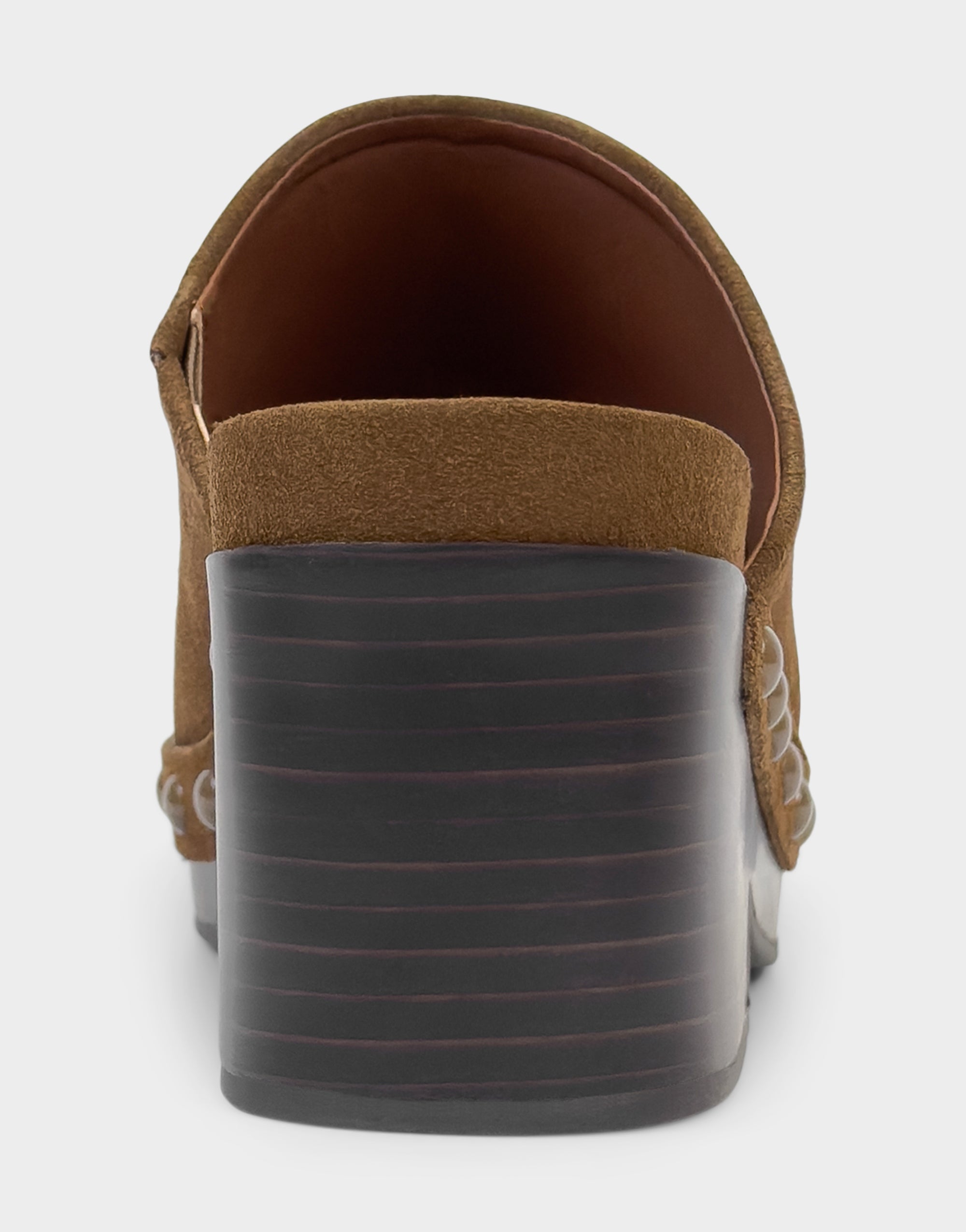 Comfortable Women's Clog In Brown Suede