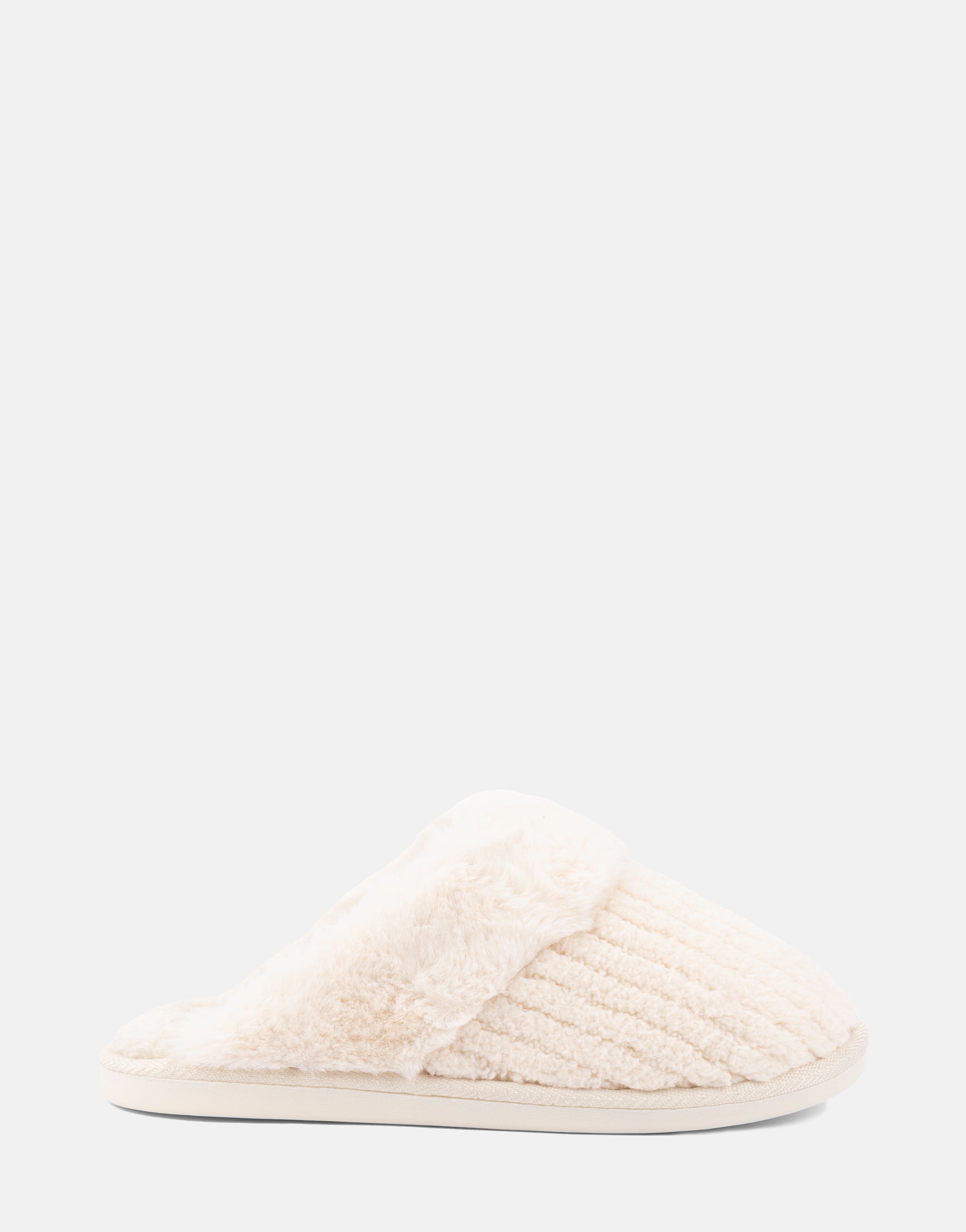 Comfortable Women's Slipper in Off White Fabric