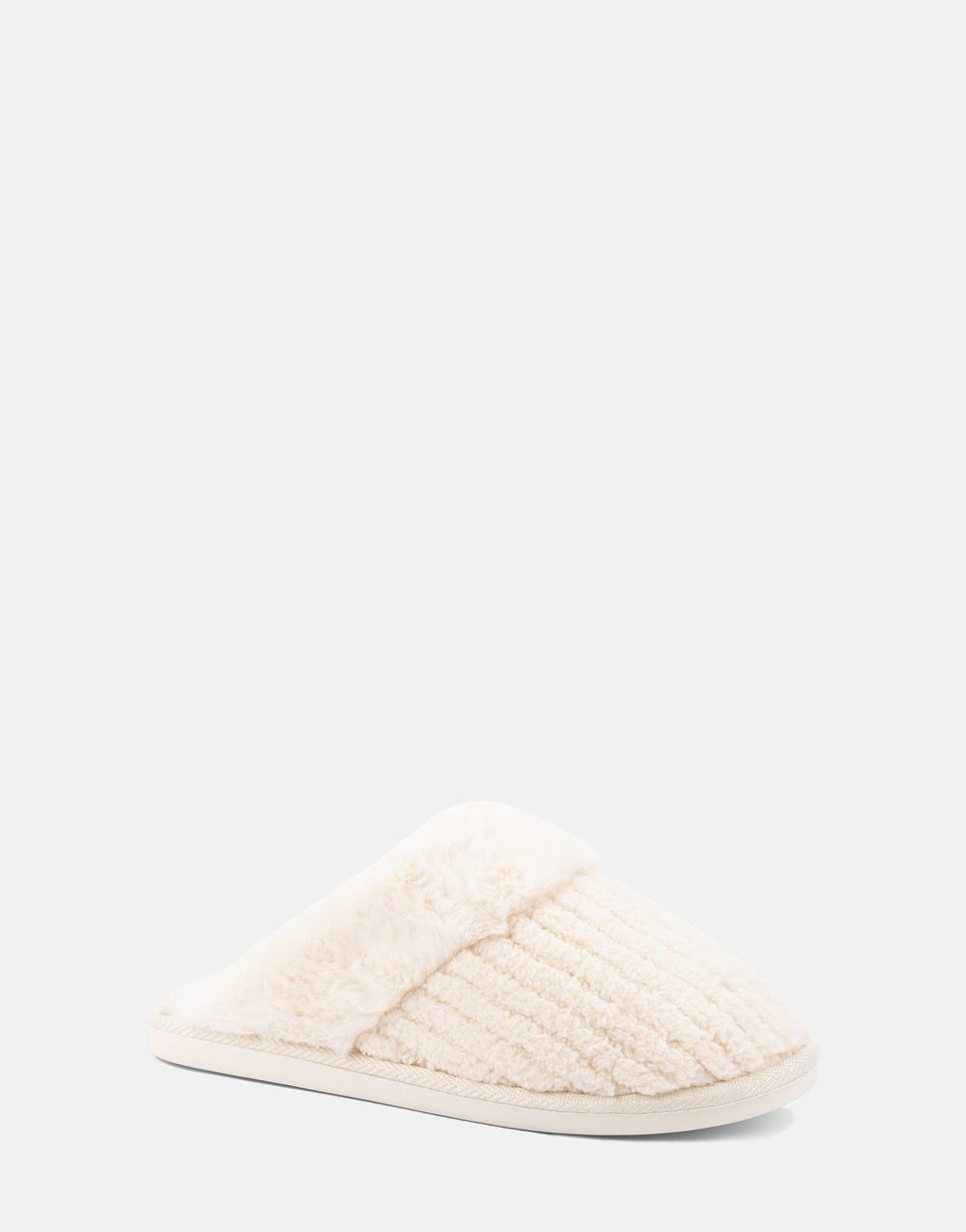 Comfortable Women's Slipper in Off White Fabric