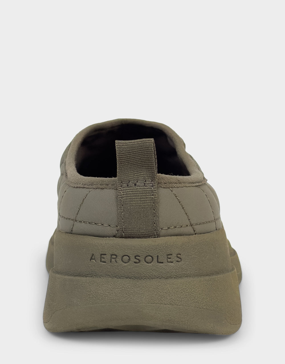 Comfortable Women's Mule Sneaker In Green Fabric