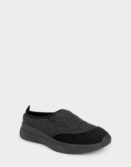 Comfortable Women's Mule Sneaker In Black Fabric