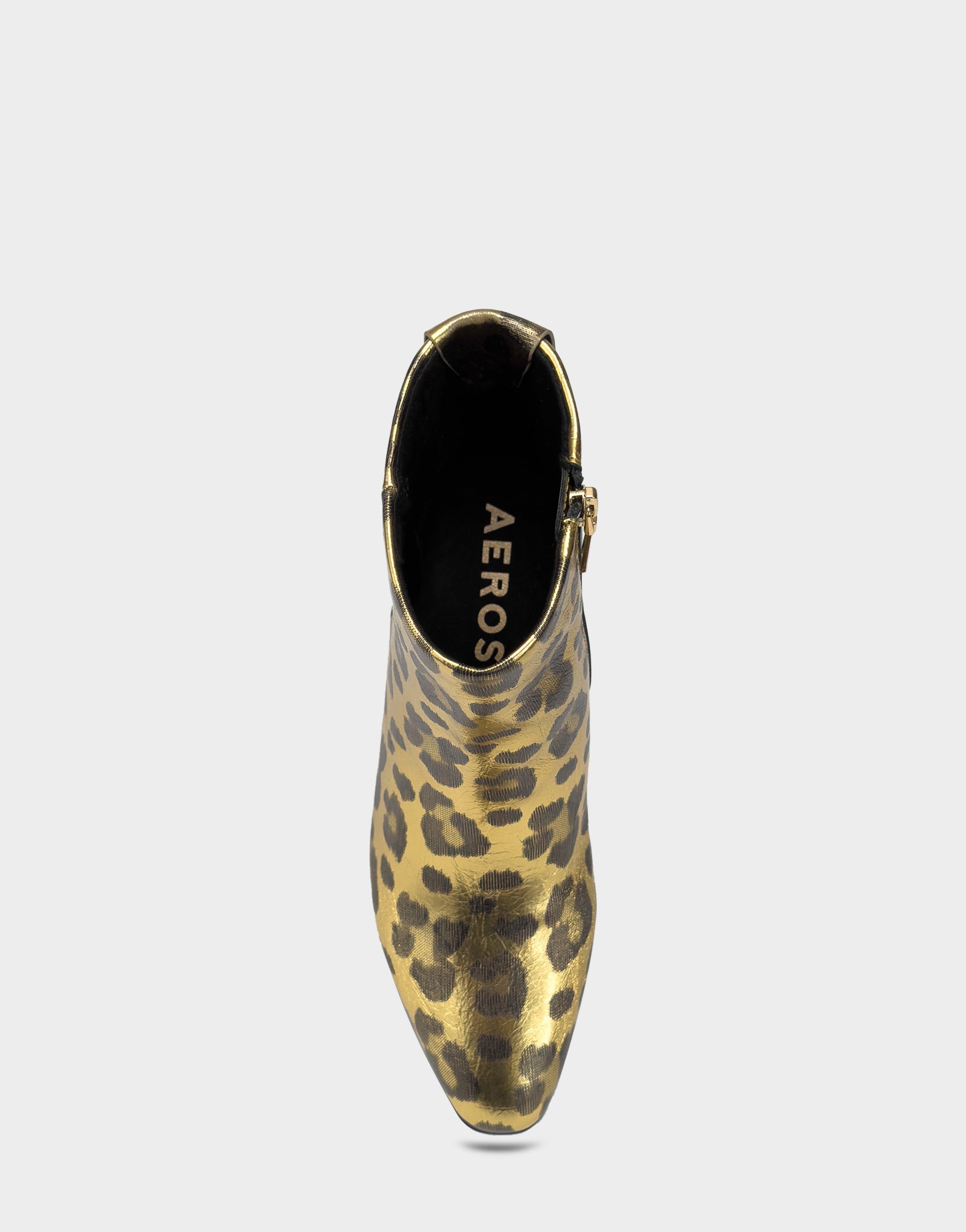 Comfortable Women's Mid Block Heel Bootie In Animal Print Faux Leather