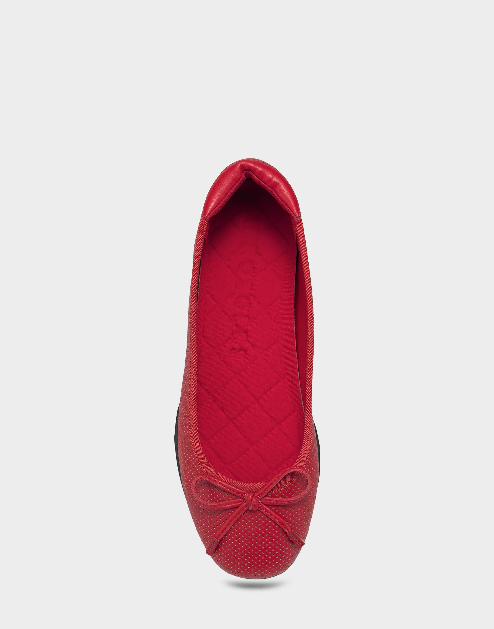 Comfortable Women's Sneakerina Flat In Red Faux Leather